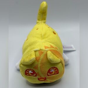 Aphmau MeeMeows Celestial Cat Yellow Sun Cat Litter 4 Stuffed Animal Plush 5”